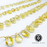 Lemon Amber Free Shape Bead